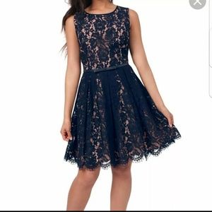 Eva Longoria fit and flare dress